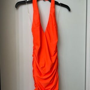 Neon Coral sexy Dress
